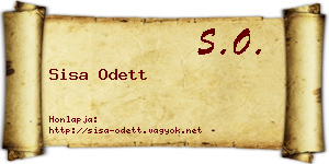 Sisa Odett névjegykártya